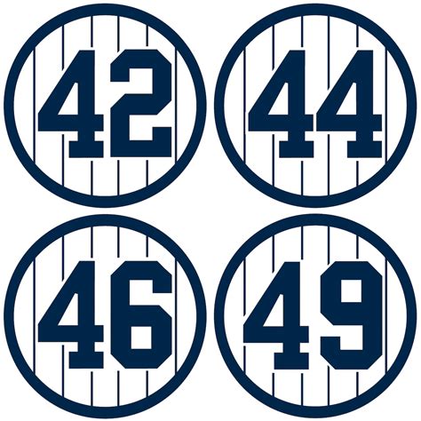 ny yankees number font